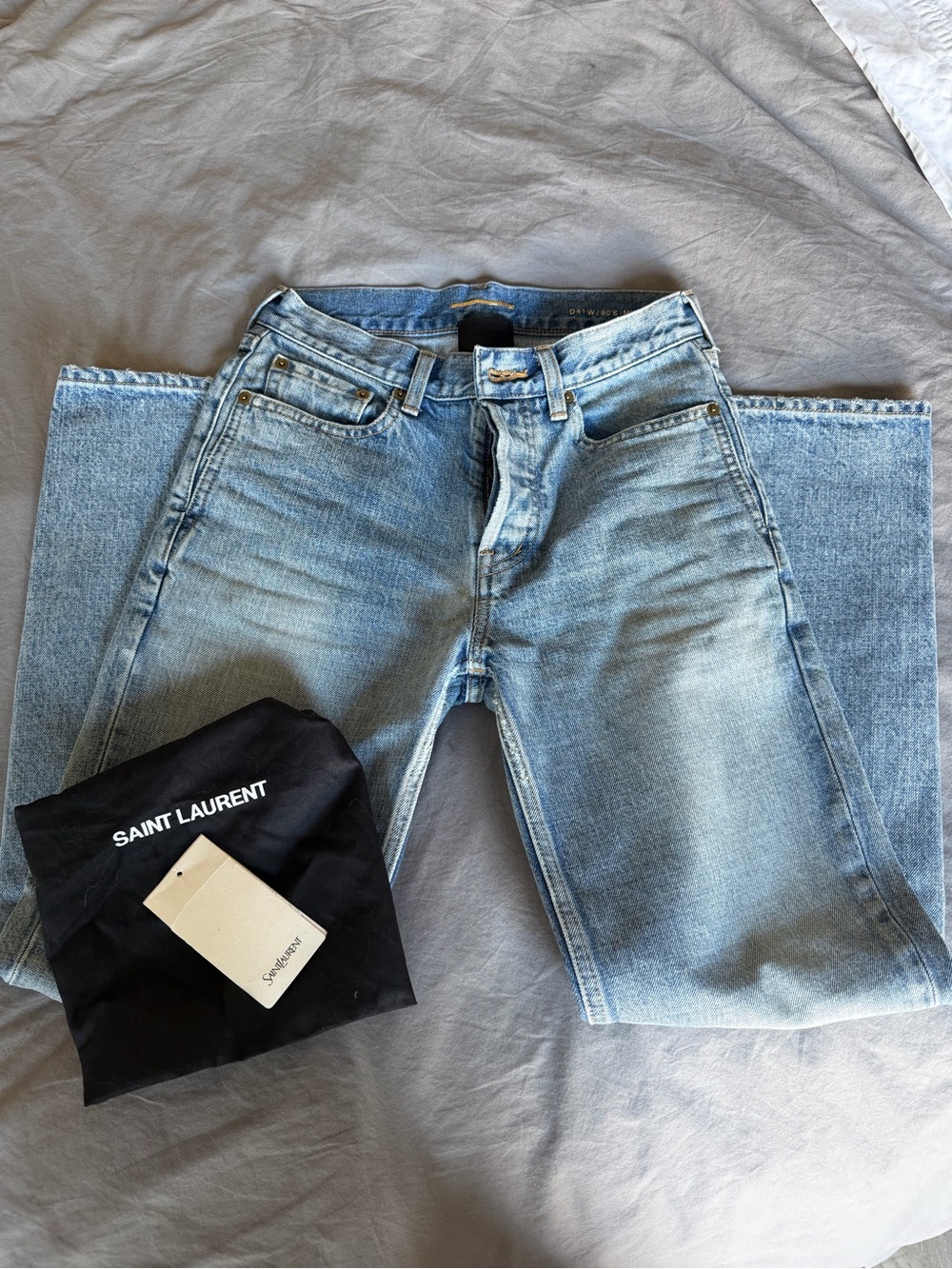 Saint Laurent Light Blue Denim Jeans